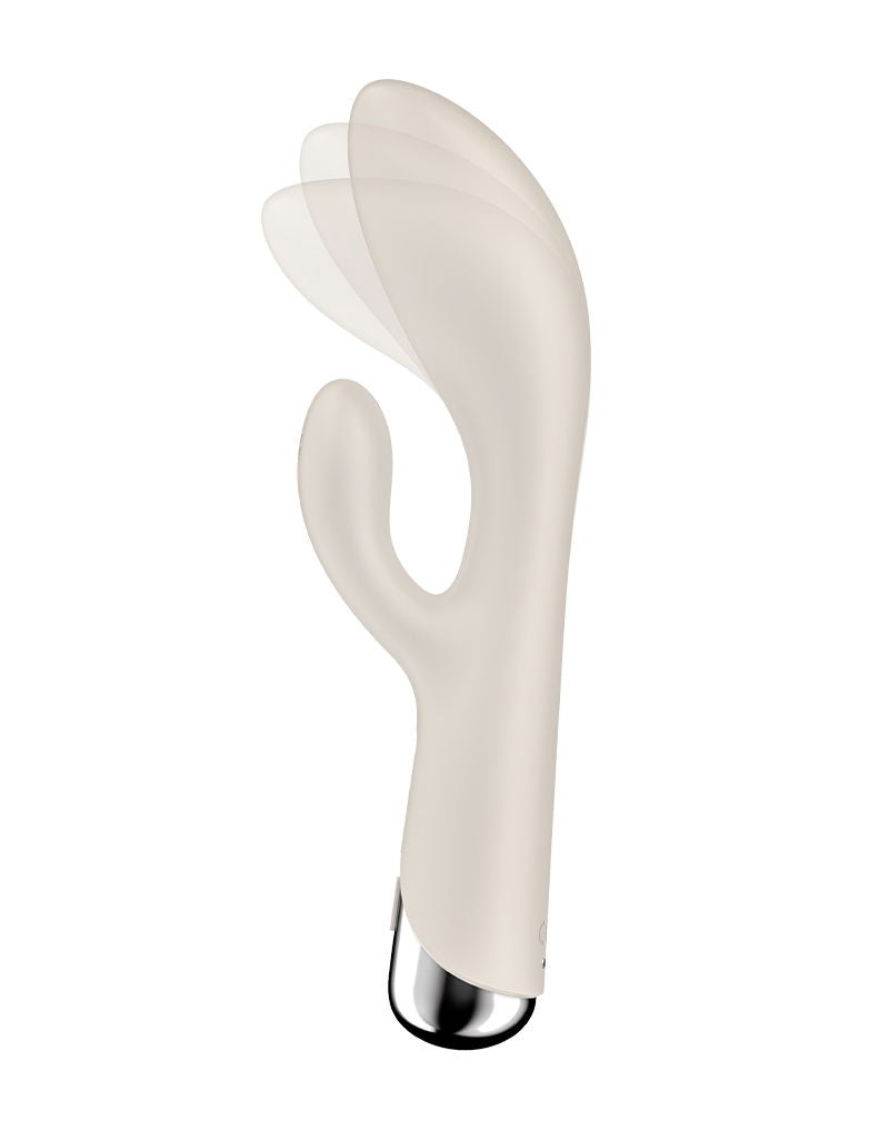 Satisfyer - Spinning Rabbit 1 - Roterende en Vibrerende Rabbit Vibrator - Tarzan Vibrator - Beige-laced-up.nl