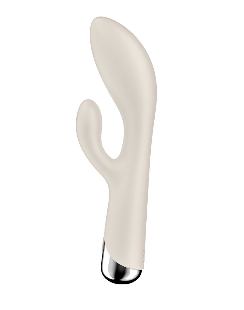 Satisfyer - Spinning Rabbit 1 - Roterende en Vibrerende Rabbit Vibrator - Tarzan Vibrator - Beige-laced-up.nl