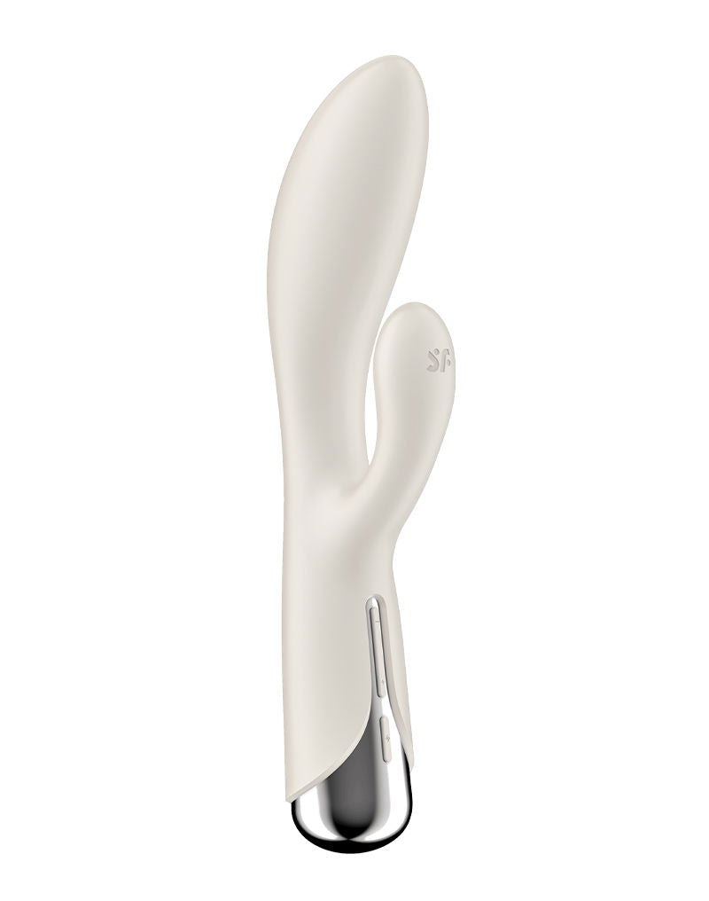 Satisfyer - Spinning Rabbit 1 - Roterende en Vibrerende Rabbit Vibrator - Tarzan Vibrator - Beige-laced-up.nl