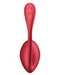 Satisfyer - Shiny Petal - Draagbare Vibrator - Panty Vibrator - Vibrerend Eitje - Rood-laced-up.nl