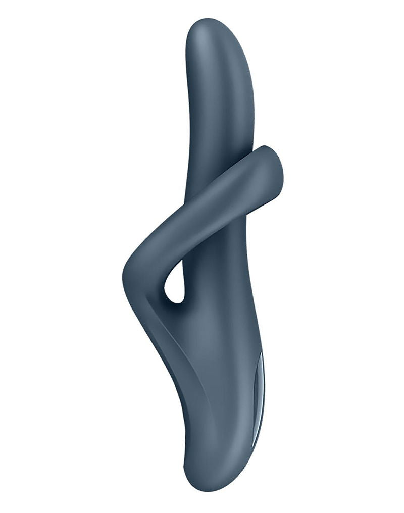 Satisfyer - Heat Flex 4 - Verwarmende Rabbit Vibrator - Grijs-laced-up.nl