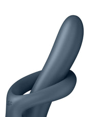 Satisfyer - Heat Flex 4 - Verwarmende Rabbit Vibrator - Grijs-laced-up.nl