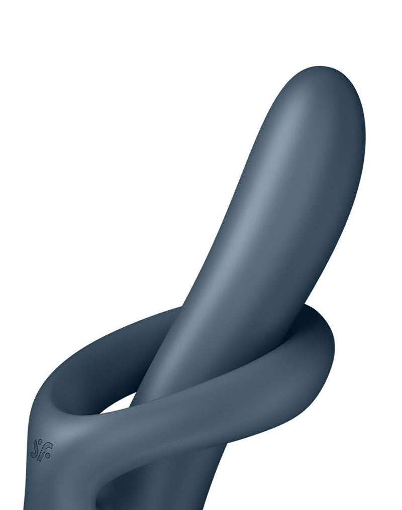 Satisfyer - Heat Flex 4 - Verwarmende Rabbit Vibrator - Grijs-laced-up.nl