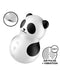 Satisfyer - Pocket Panda - Dubbele Air Pulse Vibrator - Zwart/Wit-Erotiekvoordeel.nl