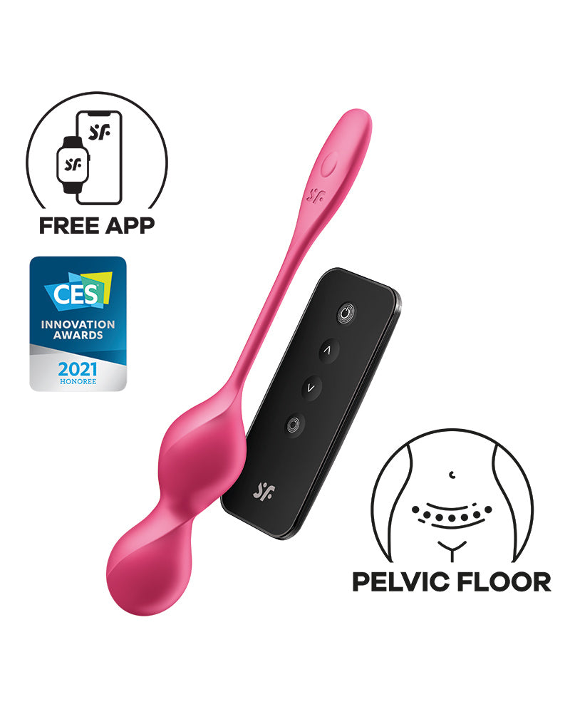 Satisfyer - Love Birds 2 - Vibrerende Vaginale Balletjes - Met App Control - Roze-laced-up.nl