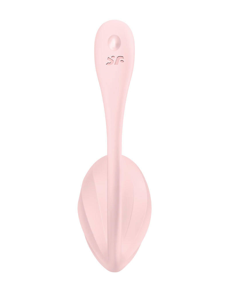Satisfyer - Ribbed Petal - Draagbare Vibrator - Panty Vibrator - Vibrerend Eitje - Roze-laced-up.nl