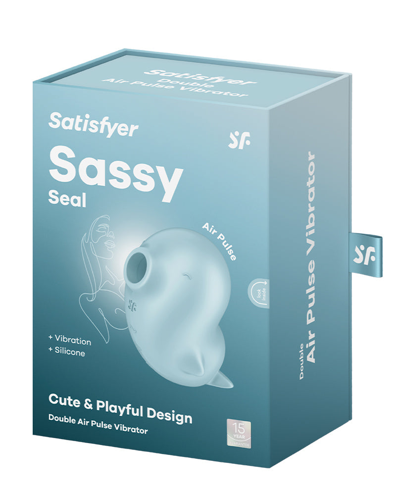 Satisfyer - Sassy Seal - Luchtdruk Vibrator - Lichtblauw-laced-up.nl