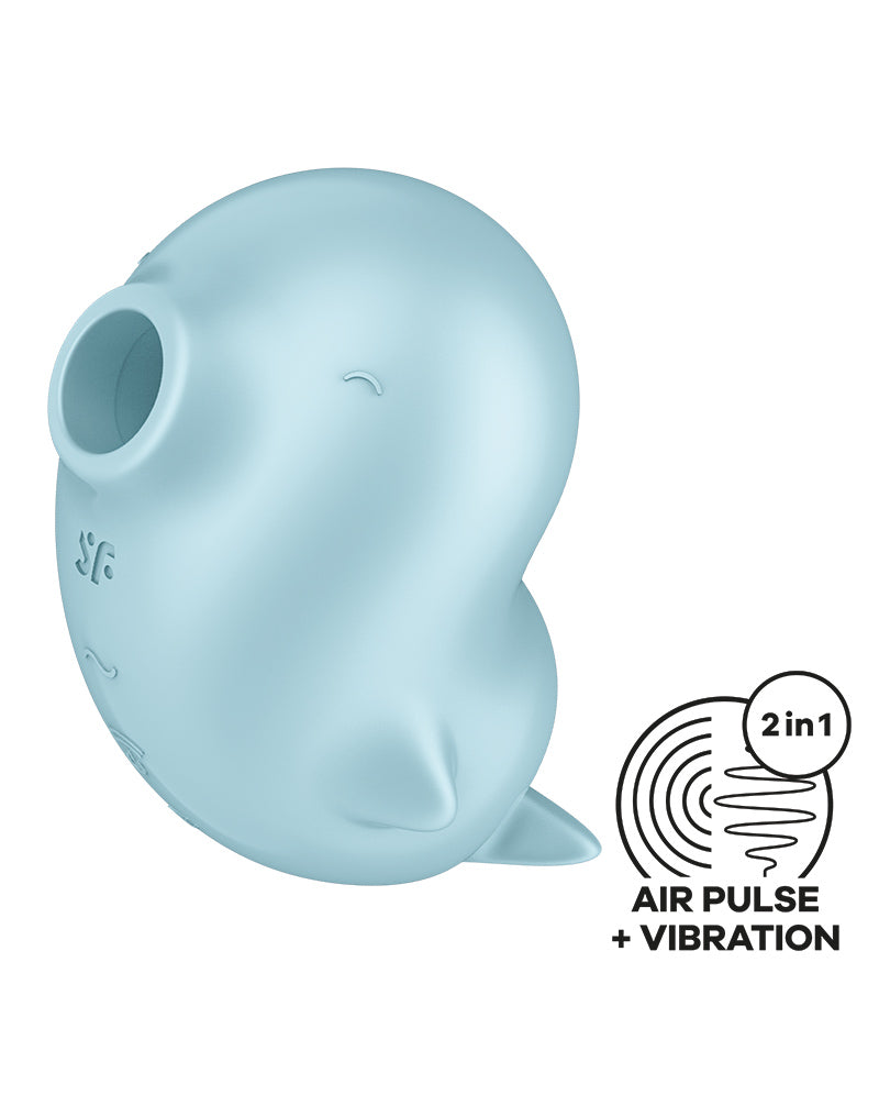 Satisfyer - Sassy Seal - Luchtdruk Vibrator - Lichtblauw-laced-up.nl