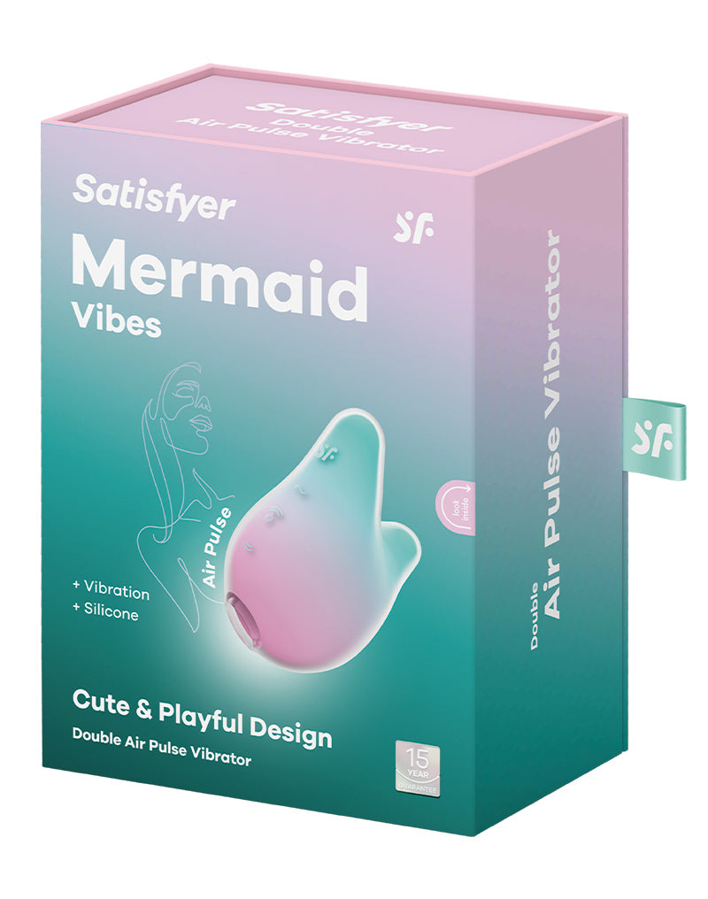 Satisfyer - Mermaid Vibes - Vibrerende Luchtdruk Vibrator - Mint/Roze-laced-up.nl