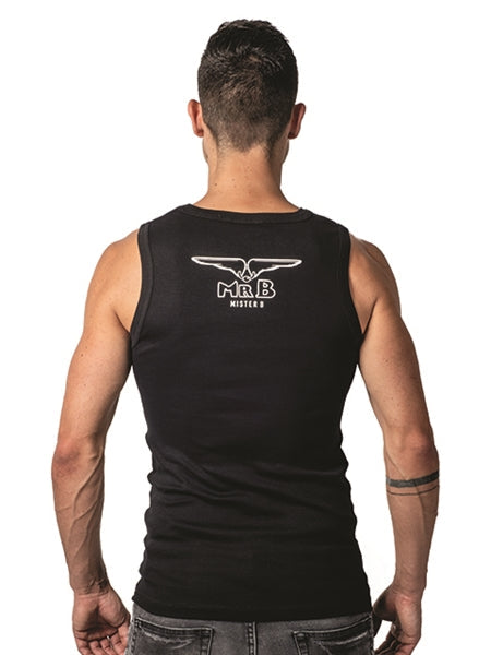 Mister B Tank Top Zwart – Stoer, strak en stijlvol