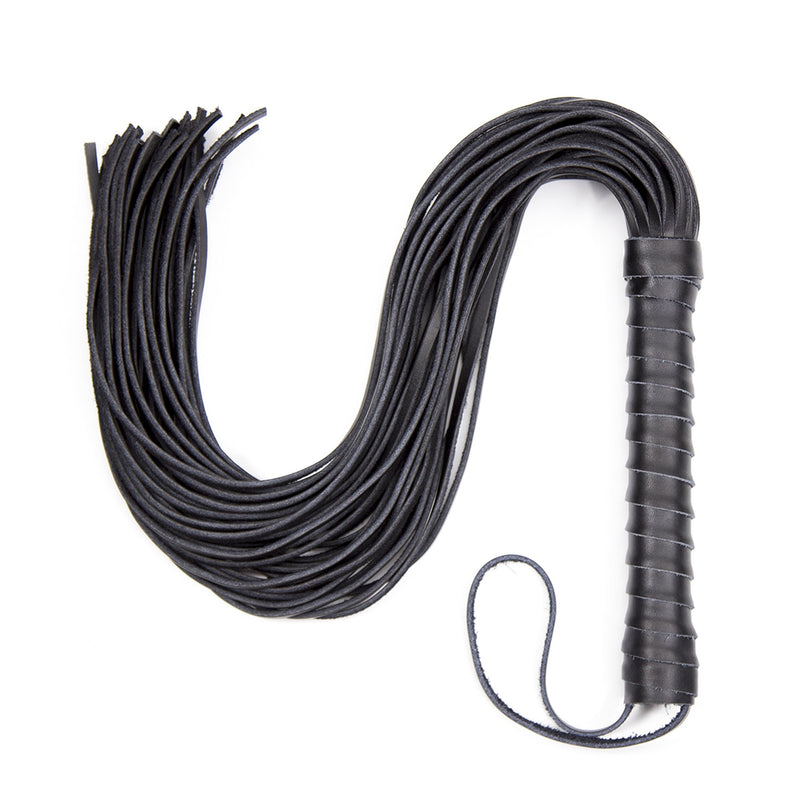 Smart Moves - Leather flogger 62 cm black-laced-up.nl