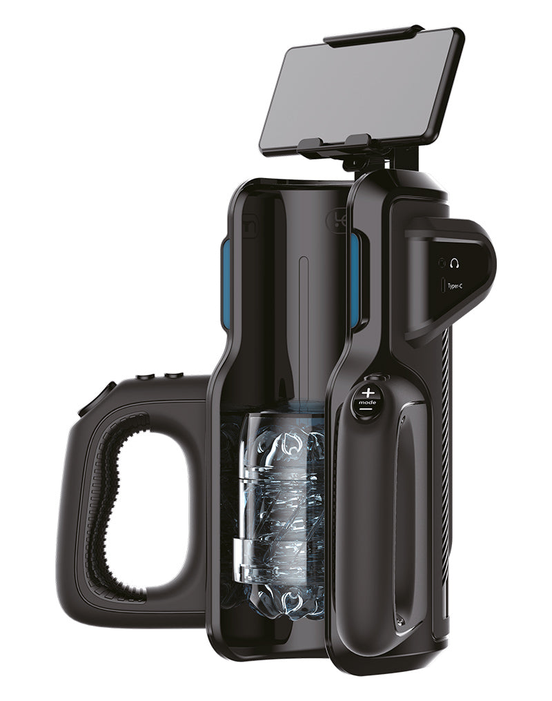 Leten - SM 500 - Super Thrusting Masturbator met telefoonhouder-laced-up.nl