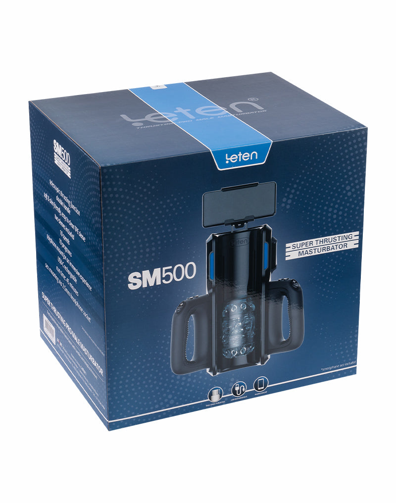 Leten - SM 500 - Super Thrusting Masturbator met telefoonhouder-laced-up.nl