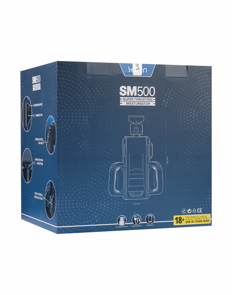 Leten - SM 500 - Super Thrusting Masturbator met telefoonhouder-laced-up.nl