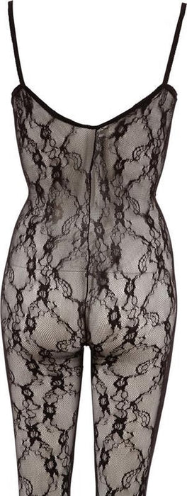 Mandy Mystery Erotic Catsuit with Deep Decolleté - Size S/M - Black