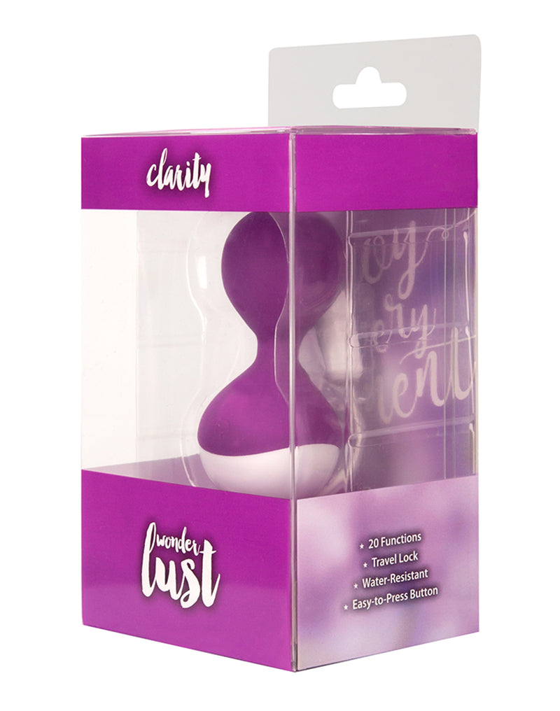 Wonderlust - Huevo Vibrador Clarity - Púrpura