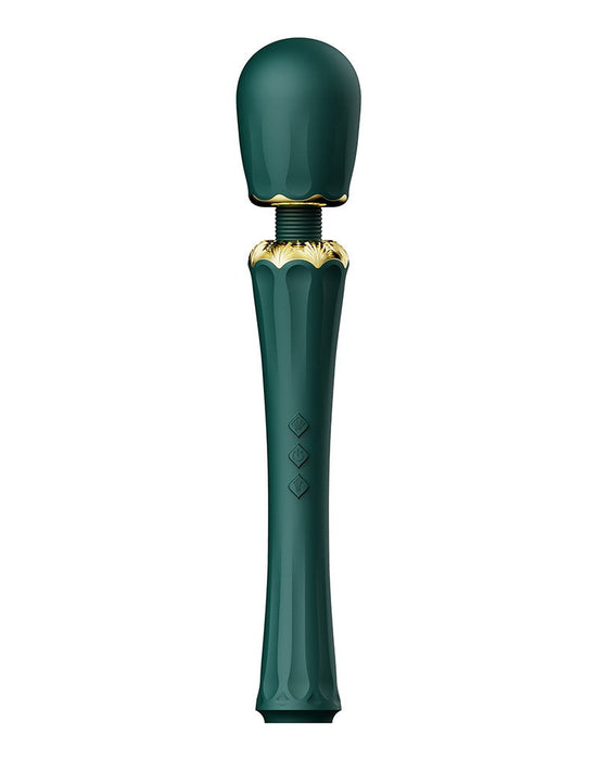 Zalo - Kyro - Wand Vibrator - Met 2 Opzetstukken - Smaragdgroen-Laced-up.nl