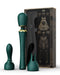 Zalo - Kyro - Wand Vibrator - Met 2 Opzetstukken - Smaragdgroen-Laced-up.nl