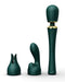 Zalo - Kyro - Wand Vibrator - Met 2 Opzetstukken - Smaragdgroen-Laced-up.nl