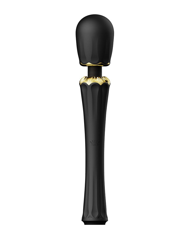 Zalo - Kyro - Wand Vibrator - Met 2 Opzetstukken - Zwart-Laced-up.nl