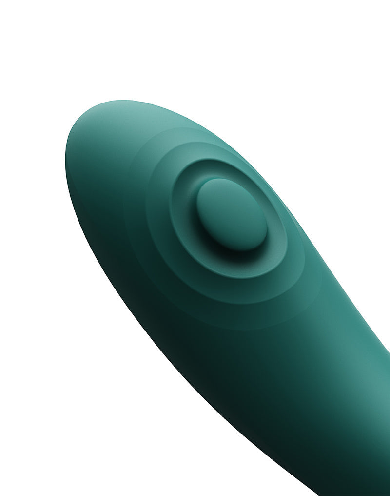 Zalo - Talis - G-Spot Pulsewave Vibrator met Zuigfunctie en Verwarmfunctie - Smaragd Groen-laced-up.nl