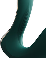 Zalo - Talis - G-Spot Pulsewave Vibrator met Zuigfunctie en Verwarmfunctie - Smaragd Groen-laced-up.nl