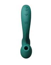 Zalo - Talis - G-Spot Pulsewave Vibrator met Zuigfunctie en Verwarmfunctie - Smaragd Groen-laced-up.nl