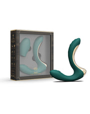 Zalo - Talis - G-Spot Pulsewave Vibrator met Zuigfunctie en Verwarmfunctie - Smaragd Groen-laced-up.nl