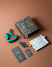 Zalo - Talis - G-Spot Pulsewave Vibrator met Zuigfunctie en Verwarmfunctie - Smaragd Groen-laced-up.nl