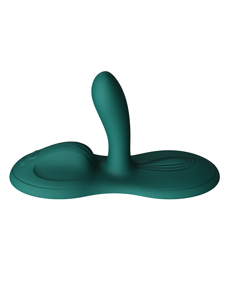 Zalo - Flora - Vibrator-kussen - Hands-free Vibrator - Met Warmtefunctie - Smaragd Groen-laced-up.nl