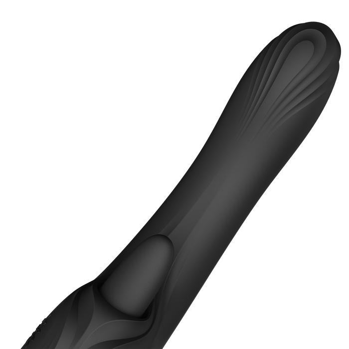 Zalo - Ares - Likkende G-Spot Rabbit Vibrator - Verwarmend - App Control - Obsidian Zwart-Erotiekvoordeel.nl
