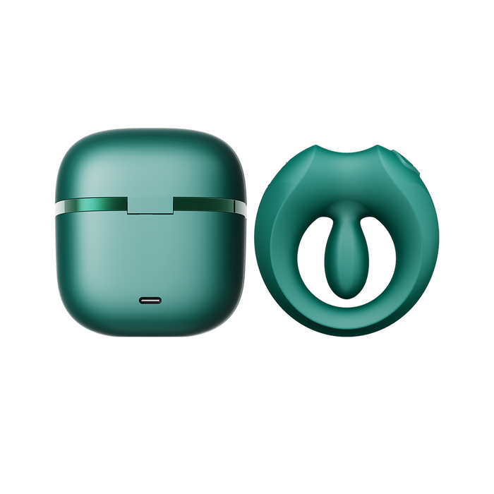 ZALO - Apis - Vibrerende koppelring - App Control - Smaragdgroen-Erotiekvoordeel.nl