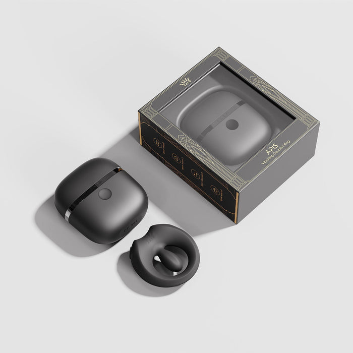 Zalo - Apis - Vibrerende koppelring - App Control - Zwart-Erotiekvoordeel.nl