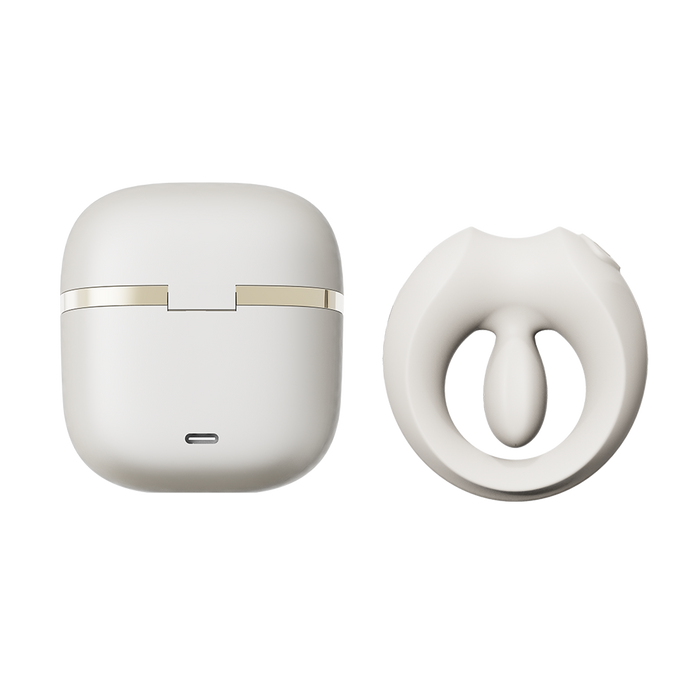 ZALO - Apis - Vibrerende Cockring voor Koppels - App Control - Ivoorwit-Erotiekvoordeel.nl