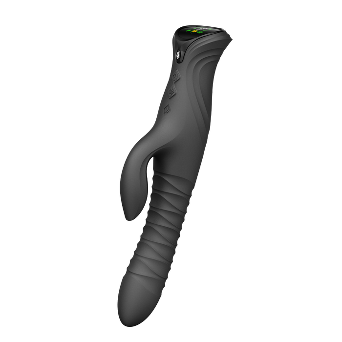 ZALO - Mose 2 - Stotende Rabbit Vibrator – Zwart-Erotiekvoordeel.nl
