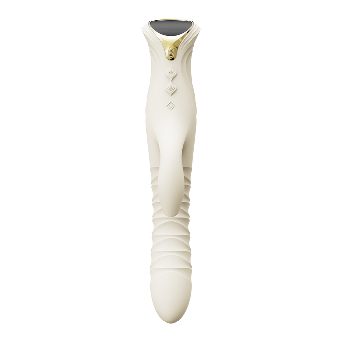 ZALO - Mose 2 - Stotende Rabbit Vibrator – Ivoor Wit-Erotiekvoordeel.nl