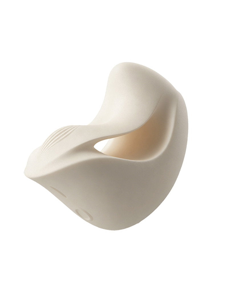 Zalo - Mochi - Clitoris Vibrator met twee koppen - App Control - Ivoorwit-Erotiekvoordeel.nl