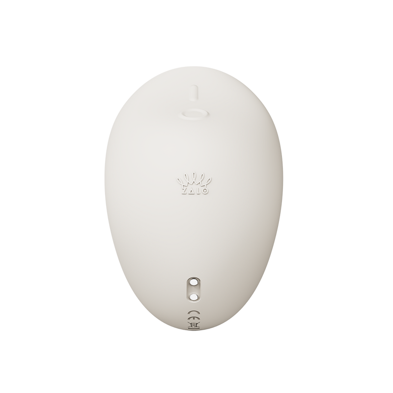 Zalo - Mochi - Clitoris Vibrator met twee koppen - App Control - Ivoorwit-Erotiekvoordeel.nl