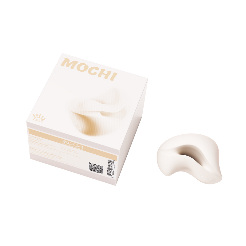 Zalo - Mochi - Clitoris Vibrator met twee koppen - App Control - Ivoorwit-Erotiekvoordeel.nl