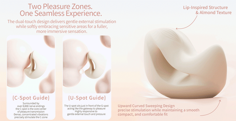 Zalo - Mochi - Dual-Head Clitoral Vibrator - App Control - Sakura Pink-Laced-up.nl