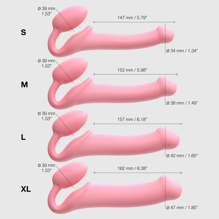 Strap-On-Me - Strapless Strap-on Dildo - Roze-Erotiekvoordeel.nl