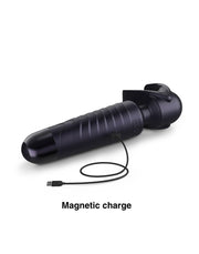 ManWan - Man.Wand EVO - Oplaadbare Masturbator èn Wand Vibrator - Black Plum-laced-up.nl