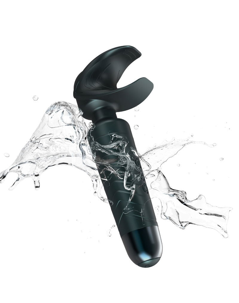 ManWan - Man.Wand EVO - Oplaadbare Masturbator èn Wand Vibrator - Dennengrijs-laced-up.nl