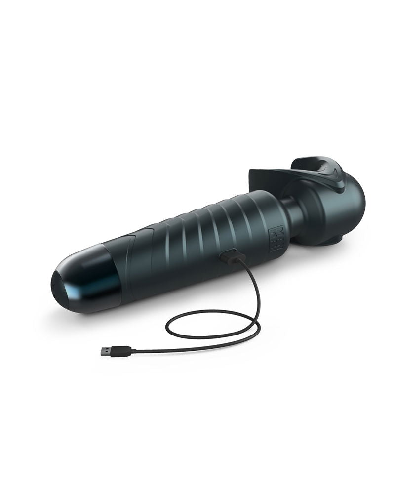 ManWan - Man.Wand EVO - Oplaadbare Masturbator èn Wand Vibrator - Dennengrijs-laced-up.nl