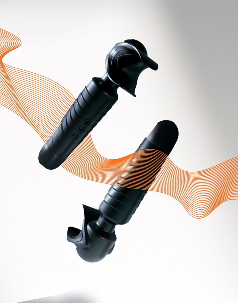 ManWan - Man.Wand EVO - Oplaadbare Masturbator èn Wand Vibrator - Dennengrijs-laced-up.nl