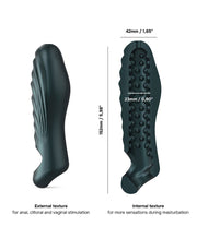 ManWan - Ryzer - Penis Extender en Zachte Masturbatie Sleeve - Pine Grey-Erotiekvoordeel.nl