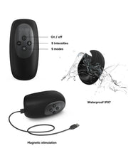 ManWan - Sub One - Vibrerende Masturbator met Tapping Feature - Infinity Black-laced-up.nl