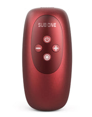 ManWan - Sub One - Vibrerende Masturbator met Tapping Feature - Velvet Red-laced-up.nl