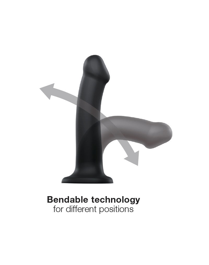 Strap-On-Me - Semi-Realistische Dildo Met Zuignap - Zwart-Laced-up.nl