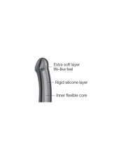 Strap-On-Me - Semi-Realistische Dildo Met Zuignap - Zwart-Laced-up.nl